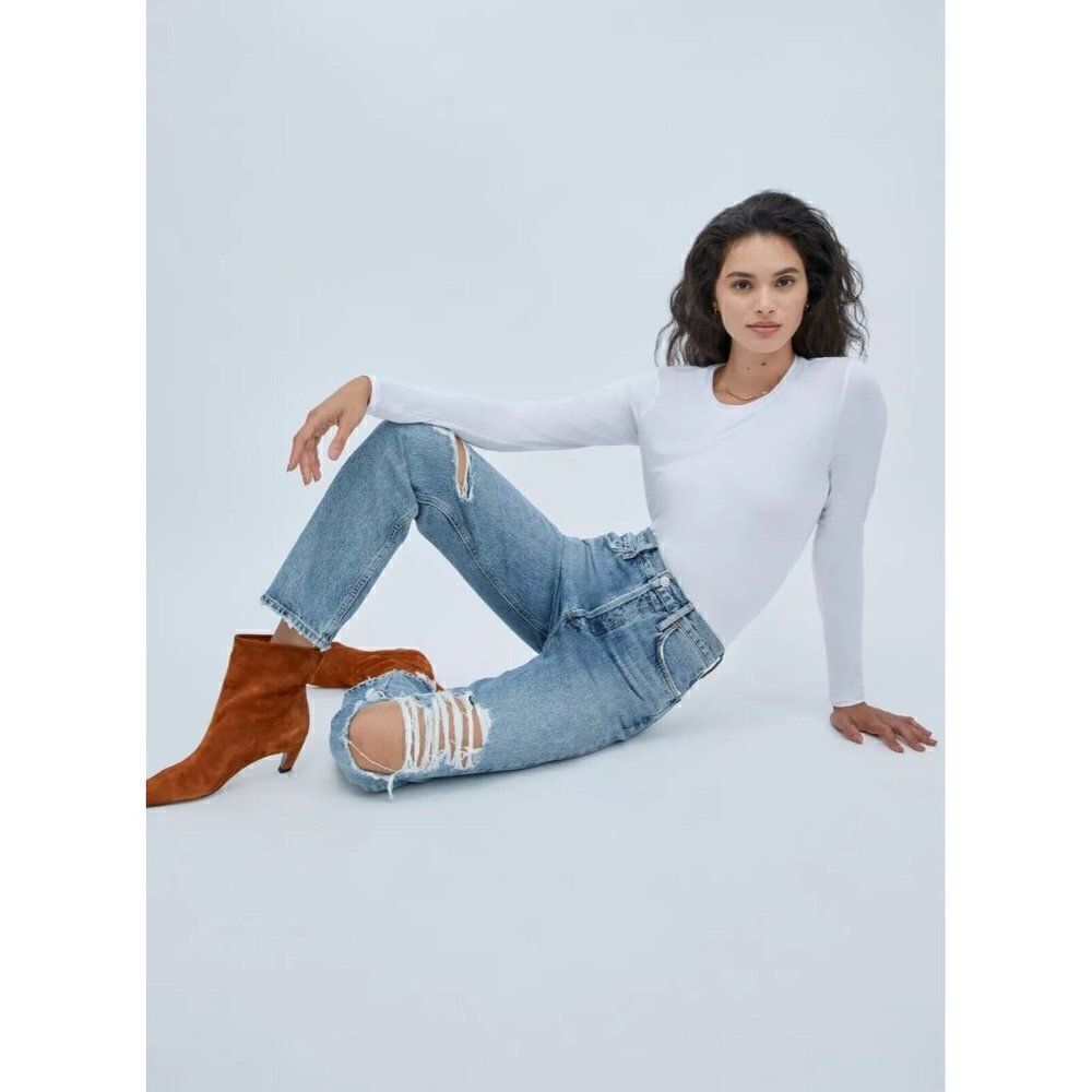 NWT AGOLDE Sz 26 90s PINCH WAIST JEANS IN BACKDROP - Picture 6 of 8